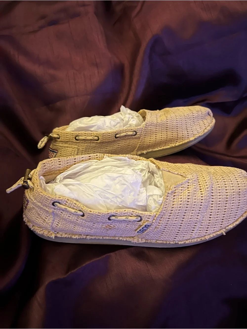 BOBS from Skechers Beige Crochet Espadrilles